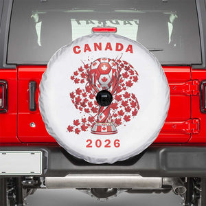 Proud Canada National Soccer Fan 2026 Patriotic Gift Spare Tire Cover TS12 White Print Your Wear