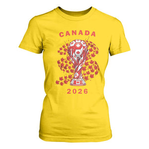 Proud Canada National Soccer Fan 2026 Patriotic Gift T Shirt For Women TS12 Daisy Print Your Wear