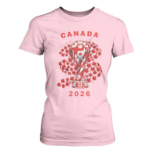 Proud Canada National Soccer Fan 2026 Patriotic Gift T Shirt For Women TS12 Light Pink Print Your Wear