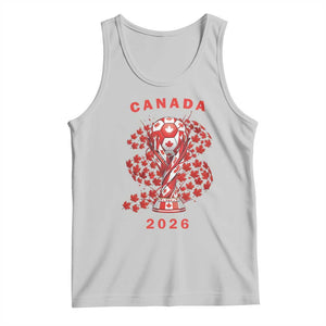Proud Canada National Soccer Fan 2026 Patriotic Gift Tank Top TS12 Ash Print Your Wear