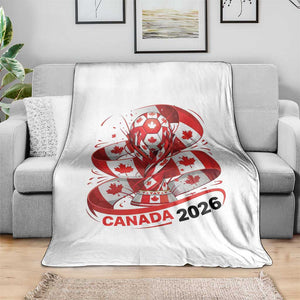 Canada Soccer Fan Throw Blanket International Football Lover Gift TS12 Print Your Wear