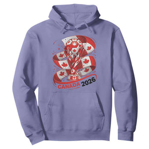 Canada Soccer Fan Hoodie International Football Lover Gift TS12 Violet Print Your Wear