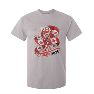 Canada Soccer Fan T Shirt For Kid International Football Lover Gift TS12 Ice Gray Print Your Wear