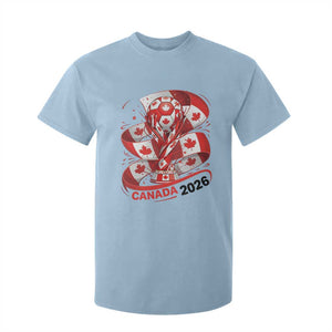 Canada Soccer Fan T Shirt For Kid International Football Lover Gift TS12 Light Blue Print Your Wear