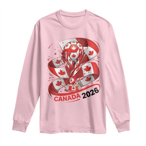 Canada Soccer Fan Long Sleeve Shirt International Football Lover Gift TS12 Light Pink Print Your Wear