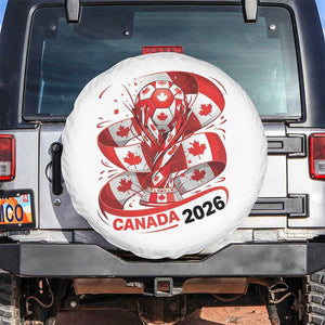 Canada Soccer Fan Spare Tire Cover International Football Lover Gift TS12 No hole White Print Your Wear