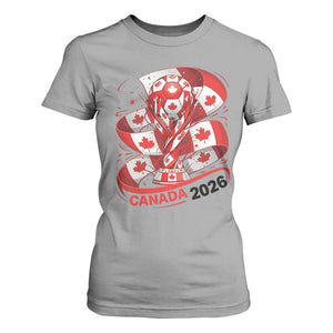 Canada Soccer Fan T Shirt For Women International Football Lover Gift TS12 Sport Gray Print Your Wear