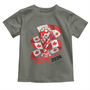 Canada Soccer Fan Toddler T Shirt International Football Lover Gift TS12 Military Green Print Your Wear