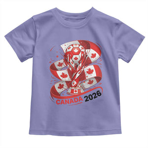 Canada Soccer Fan Toddler T Shirt International Football Lover Gift TS12 Violet Print Your Wear