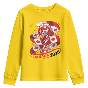 Canada Soccer Fan Youth Sweatshirt International Football Lover Gift TS12 Daisy Print Your Wear