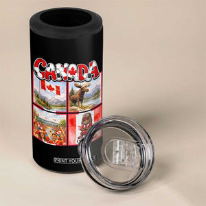 Proud Canada National Soccer Fan 2026 Gift 4 in 1 Can Cooler Tumbler TS12 Print Your Wear