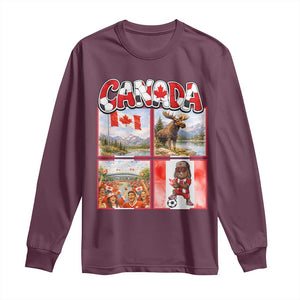 Proud Canada National Soccer Fan 2026 Gift Long Sleeve Shirt TS12 Maroon Print Your Wear