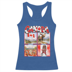 Proud Canada National Soccer Fan 2026 Gift Racerback Tank Top TS12 Royal Blue Print Your Wear