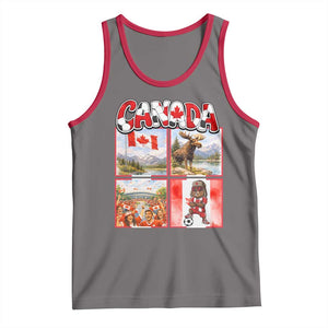 Proud Canada National Soccer Fan 2026 Gift Tank Top TS12 Deep Heather Red Print Your Wear