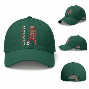 Proud Canada Soccer Beaver Baseball Cap Funny Football Fan Gift TS12 Baseball Cap Universal Fit Irish Green Print Your Wear