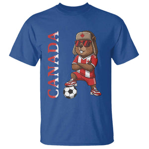 Proud Canada Soccer Beaver T Shirt Funny Football Fan Gift TS12 Royal Blue Print Your Wear