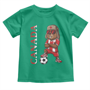 Proud Canada Soccer Beaver Toddler T Shirt Funny Football Fan Gift TS12 Irish Green Print Your Wear