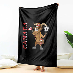 Proud Canada Soccer Moose Throw Blanket Canadian Football Fan TS12 Print Your Wear