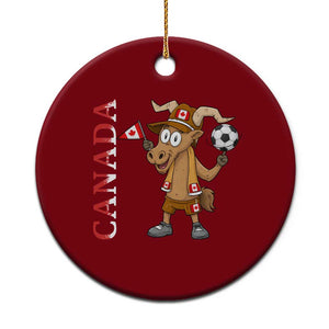 Proud Canada Soccer Moose Ceramic Ornament Canadian Football Fan TS12 1pc Red Print Your Wear
