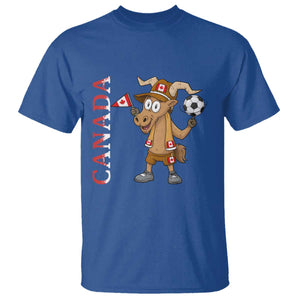 Proud Canada Soccer Moose T Shirt Canadian Football Fan TS12 Royal Blue Print Your Wear