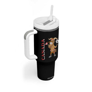 Proud Canada Soccer Moose Tumbler With Handle Canadian Football Fan TS12 Print Your Wear