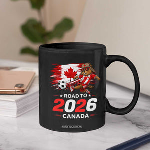 Proud Canada Soccer Beaver Coffee Mug Road To 2026 TS12 Print Your Wear