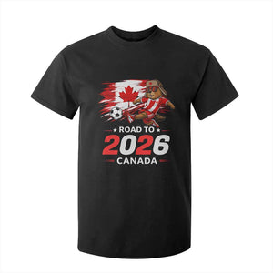 Proud Canada Soccer Beaver T Shirt For Kid Road To 2026 TS12 Black Print Your Wear