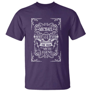 Michael The Man The Myth The Legend T Shirt Vintage Gift For Michael Name TS12 Purple Print Your Wear