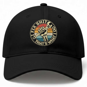 Vintage Skeleton Wrench Graphic Baseball Cap I Fix Shit Thats What I Do TS12 Print Your Wear
