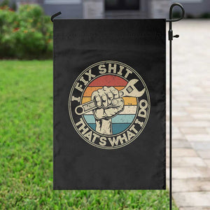 Auto Mechanic Dad Gift Garden Flag Vintage I Fix Shit Thats What I Do TS12 Print Your Wear