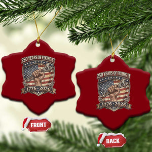 250 Years Of Fixing It Ceramic Ornament America 250th Anniversary Mechanic TS12 Print Your Wear