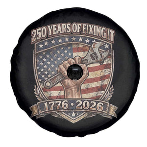 250 Years Of Fixing It Spare Tire Cover America 250th Anniversary Mechanic TS12 Print Your Wear