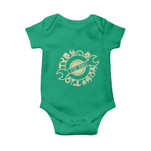 Funny Handyman Father's Day Gift Baby Onesie I Fix Shit TS12 Irish Green Print Your Wear