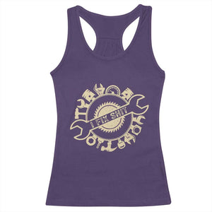 Funny Handyman Father's Day Gift Racerback Tank Top I Fix Shit TS12 Purple Print Your Wear