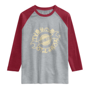 Funny Handyman Father's Day Gift Raglan Shirt I Fix Shit TS12 Heather Gray Heather Red Print Your Wear