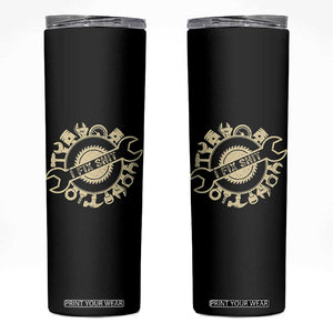 Funny Handyman Father's Day Gift Skinny Tumbler I Fix Shit TS12 Black Print Your Wear