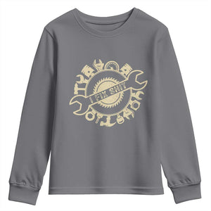 Funny Handyman Father's Day Gift Youth Sweatshirt I Fix Shit TS12 Charcoal Print Your Wear