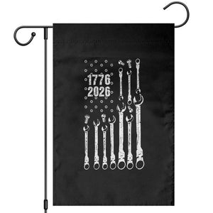 Patriotic Mechanic Gift Garden Flag American Flag Automotive Lover TS12 Black Print Your Wear