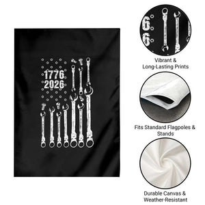 Patriotic Mechanic Gift Garden Flag American Flag Automotive Lover TS12 Print Your Wear