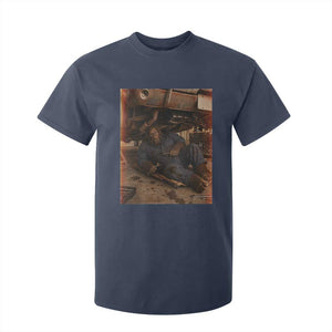 Bigfoot Mechanic Meme T Shirt For Kid Funny Sasquatch Fixing Cars TS12 Navy Print Your Wear