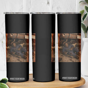 Bigfoot Mechanic Meme Skinny Tumbler Funny Sasquatch Fixing Cars TS12 Print Your Wear
