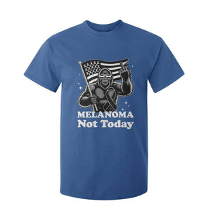 Bigfoot Black Ribbon T Shirt For Kid Not Today Melanoma Awareness Gift TS12 Royal Blue Print Your Wear