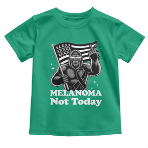 Bigfoot Black Ribbon Toddler T Shirt Not Today Melanoma Awareness Gift TS12 Irish Green Print Your Wear