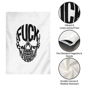 Fuck Melanoma Skull Typography Garden Flag Skin Cancer Warrior TS12 Print Your Wear