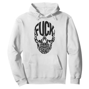 Fuck Melanoma Skull Typography Hoodie Skin Cancer Warrior TS12 White Print Your Wear