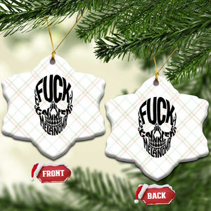 Fuck Melanoma Skull Typography Ceramic Ornament Skin Cancer Warrior TS12 Print Your Wear