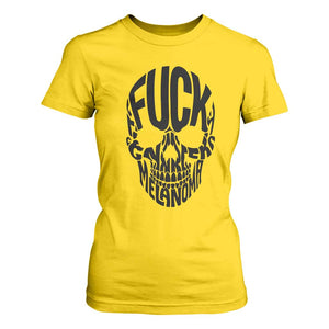 Fuck Melanoma Skull Typography T Shirt For Women Skin Cancer Warrior TS12 Daisy Print Your Wear