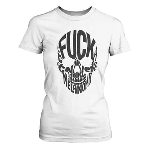 Fuck Melanoma Skull Typography T Shirt For Women Skin Cancer Warrior TS12 White Print Your Wear
