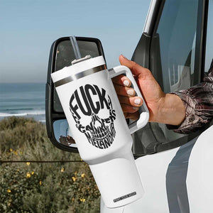 Fuck Melanoma Skull Typography Tumbler With Handle Skin Cancer Warrior TS12 Print Your Wear