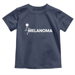 Fuck Melanoma Awareness Toddler T Shirt Funny Stick Figure Warrior TS12 Navy Print Your Wear